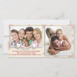 Weihnachts-Fotokarten Feiertagskarte