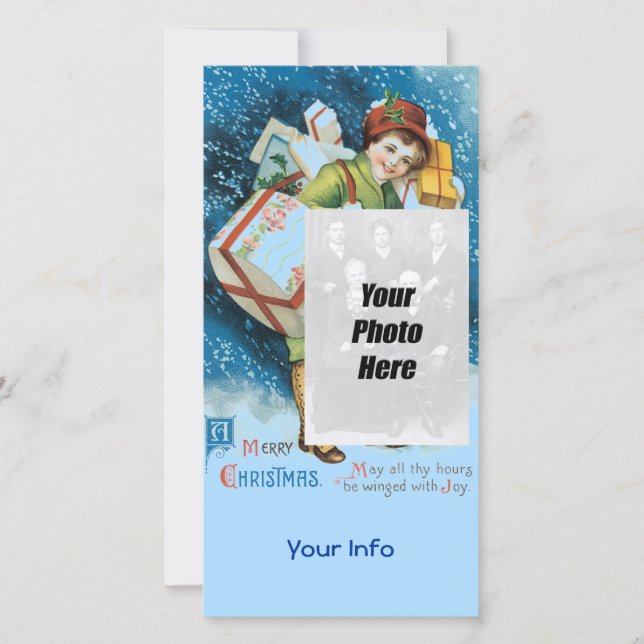 Weihnachts-Fotokarten Feiertagskarte (Vorderseite)