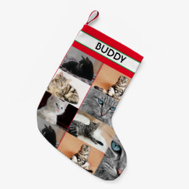 Weihnachts Fotos für Haustiere Personalisiert Chat Kleiner Weihnachtsstrumpf