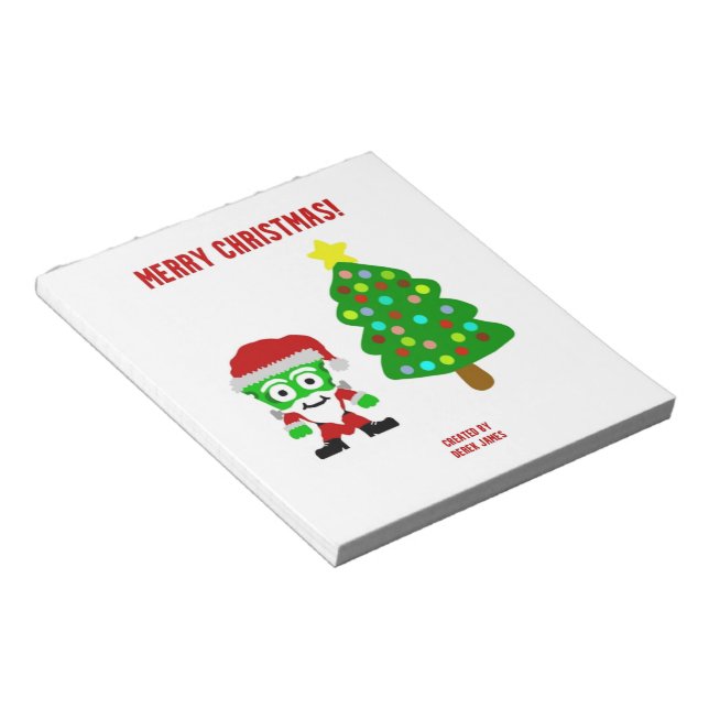 Weihnachts-FrankenKäse-Notepad (14 cm x 15,2 cm) Notizblock (angewinkelt)