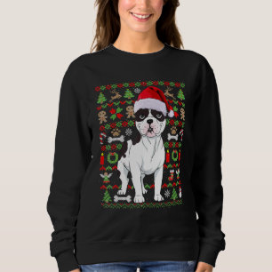 Weihnachts Französischer Bulldog Hund Ugly Sweater Sweatshirt