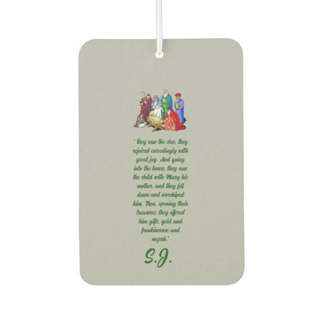 Weihnachts-Freshener Autolufterfrischer (Vorderseite)