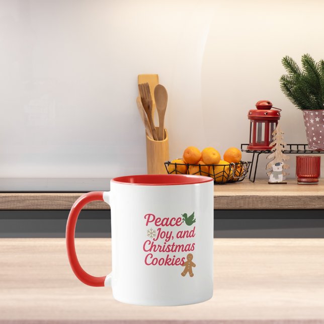 Weihnachts-Freudenkekse zitieren rot Tasse (Von Creator hochgeladen)