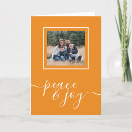 Weihnachts-Frieden und Freude Typografie Holiday F Feiertagskarte