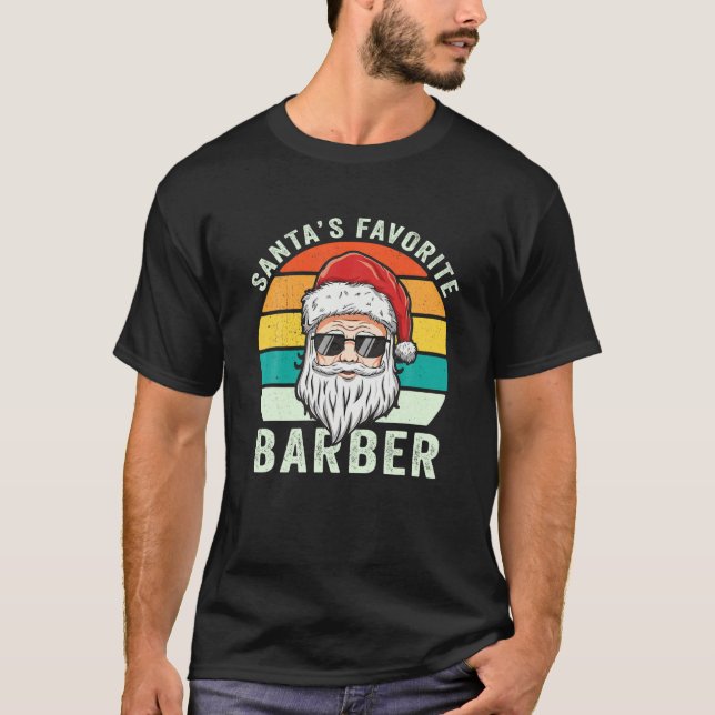 Weihnachts-Friseur-Friseurin - der Favorit des Wei T-Shirt (Vorderseite)