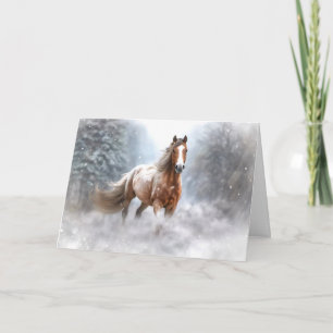 Weihnachts-Frohe Festtage Appaloosa Pferd Feiertagskarte