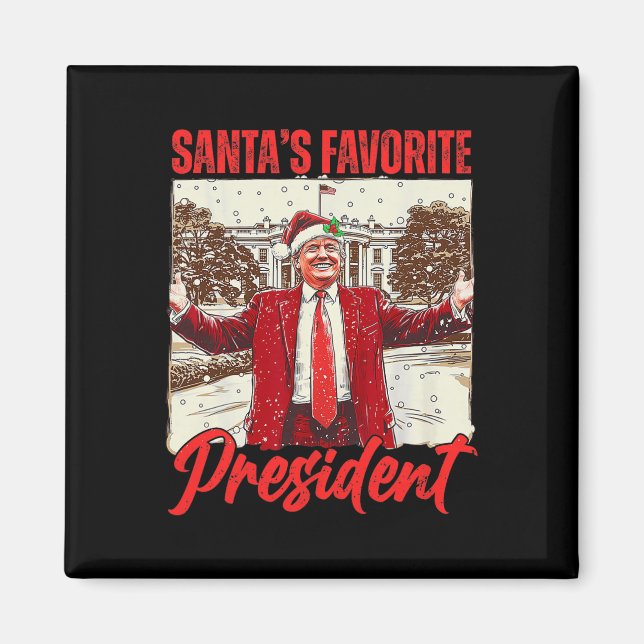 Weihnachts-FuE-Präsident Trump 2024 Magnet (Vorne)