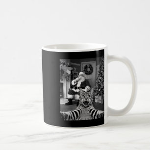 Weihnachts-Funny Cat Selfie mit dem Weihnachtsmann Kaffeetasse