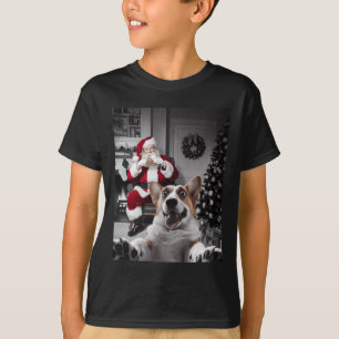 Weihnachts Funny Corgi Hund Selfie mit dem Weihnac T-Shirt