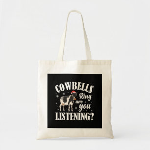 Weihnachts Funny Cowbells Ring Kuh Lover Xmas Tragetasche