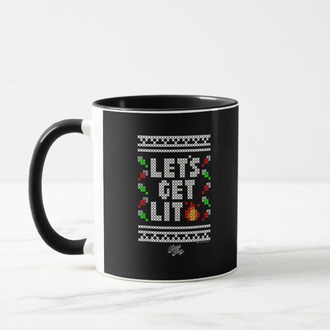 Weihnachts-Funny - Lasst uns mal sehen Tasse (Links)