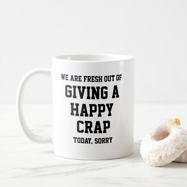 Weihnachts-Funny-Neuheit gibt eine glückliche CRAP Kaffeetasse (Mit Donut)