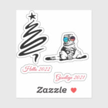 Weihnachts Funny Niedlich Space Galaxy Glasses Cat