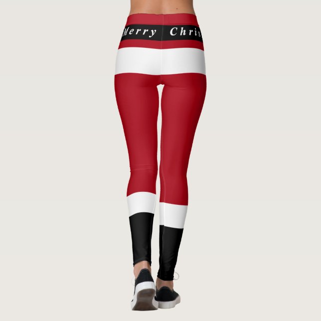 Weihnachts Funny Santa Claus Leggings (Rückseite)