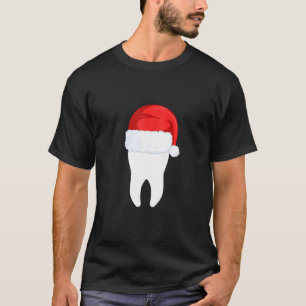 Weihnachts-Funny Tooth Dental mit Santa Ha T-Shirt