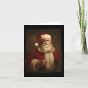 Weihnachts Funny Trump Santa Claus Retro Vintag Xm Karte