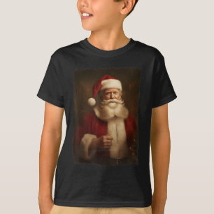 Weihnachts Funny Trump Weihnachtsklaus Retro Vinta T-Shirt