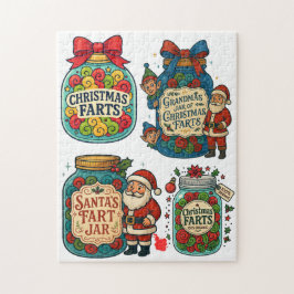 Weihnachts-Furzgulaschen 100% Organischer Weihnach Puzzle