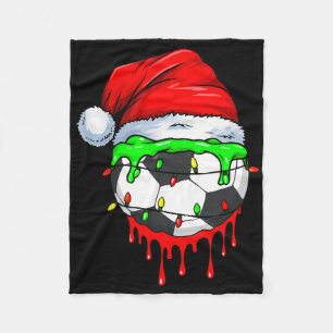 Weihnachts-Fußball-Drip für Jungen Eiscreme-Drip  Fleecedecke