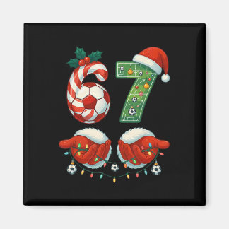 Weihnachts-Fußball-Drip Nummer 67 Jungen Fußballsp Magnet
