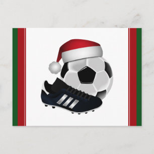Weihnachts-Fußball Feiertagspostkarte