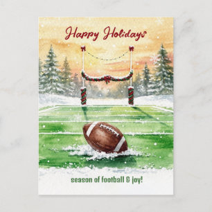 Weihnachts-Fußball-Grußkarten Feiertagspostkarte