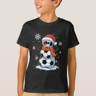 Weihnachts-Fußball-Schneemann Weihnachten Frauen M T-Shirt