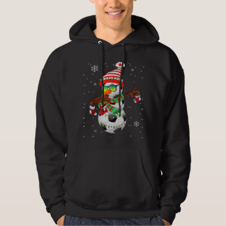 Weihnachts-Fußball-Snowman Dabbing Pajamas für Hoodie