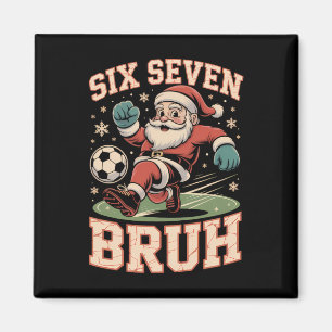 Weihnachts-Fußball-Weihnachtsmann-Lustig-67-Meme-B Magnet