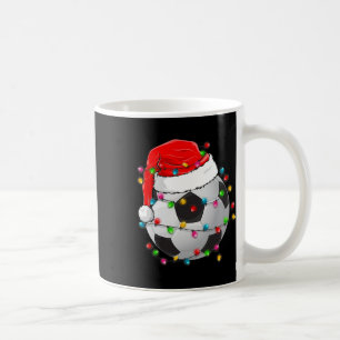 Weihnachts-Fußball-Weihnachtsmannmütze Funny Sport Kaffeetasse
