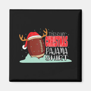 Weihnachts Fußball Weihnachtsmannmütze Spaß Sport Magnet