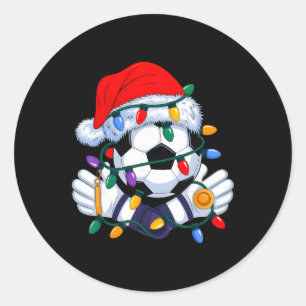Weihnachts-Fußball-Xmas-Santa-Sportmütze Herren Da Runder Aufkleber