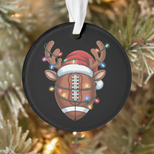 Weihnachts-Fußballliebhaber-Santa-Hut-Sport-Weihna Ornament