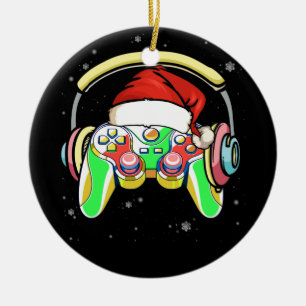 Weihnachts-Gamer-Controller Boys Kinder-Teens Keramik Ornament