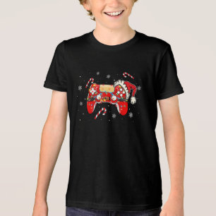 Weihnachts-Gamer-Controller-Feiertags-Gaming-Desig Tri-Blend Shirt
