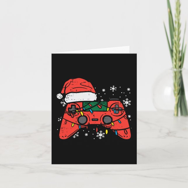 Weihnachts-Gamer-Controller Xmas Boys Kinder Jugen Karte (Vorderseite)