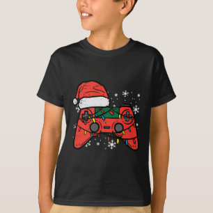 Weihnachts-Gamer-Controller Xmas Boys Kinder Jugen T-Shirt