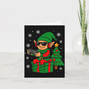 Weihnachts-Gamer Retro-Elch Lustiges Xmas-Gaming-J Karte