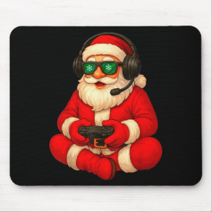 Weihnachts-Gamer-Santa-Videospiel-Gaming-Jungen-Mä Mousepad