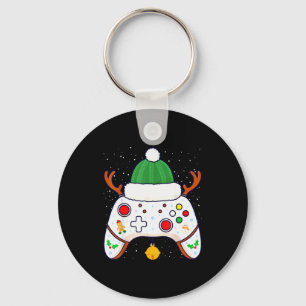 Weihnachts-Gamer-Videospiel-Controller-Gamepad Schlüsselanhänger