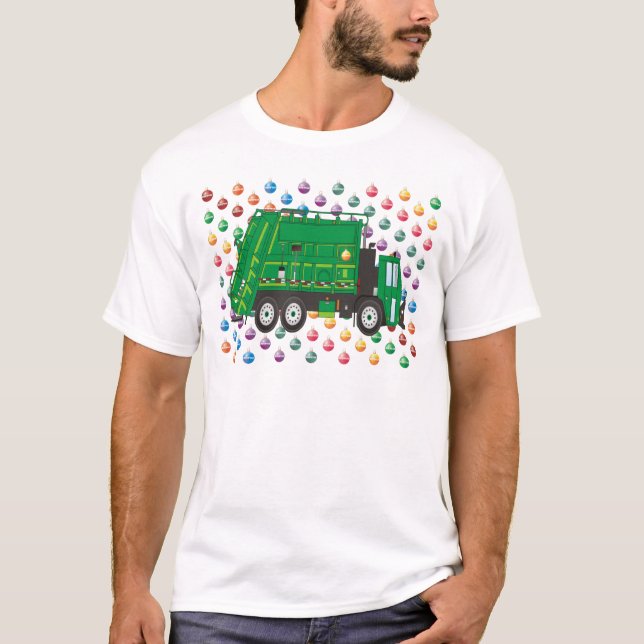 Weihnachts-Garbage-Truck Dezember T-Shirt (Vorderseite)