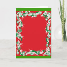 Weihnachts-Garland-Grenze Feiertagskarte