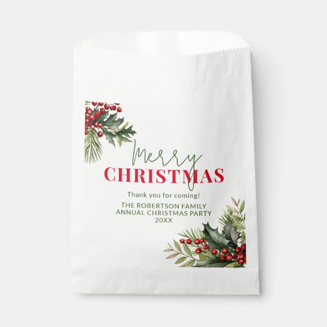 Weihnachts-Gastgeschenke Geschenktütchen (Vorderseite)