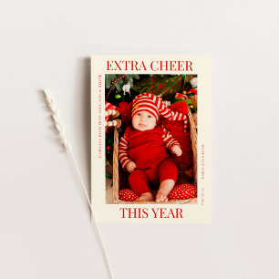 Weihnachts-Geburtsankündigungskarte Feiertagskarte