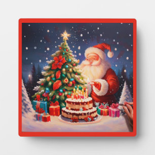 Weihnachts Geburtstag 11 Fotoplatte