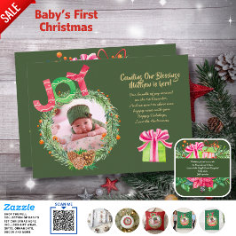 Weihnachts-Geburtstag FOTO Ankündigung Moderne