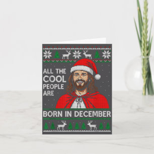 Weihnachts Geburtstag Humor Lustig Jesus Im Dezemb Karte