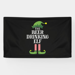 Weihnachts-Geburtstag mit Bier trinken Banner