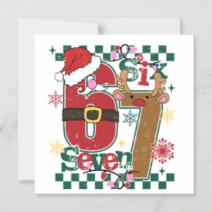 Weihnachts-Geburtstags-Shirt 6 und 7 Jahre alt L Magneteinladung