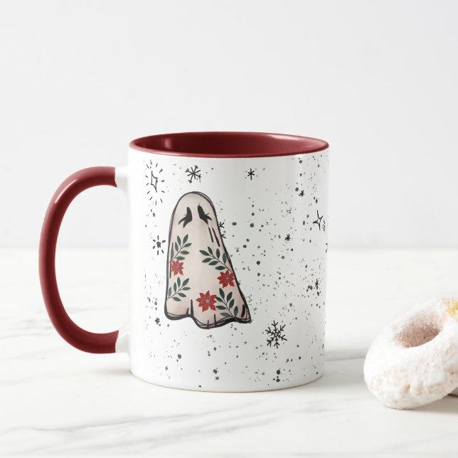 Weihnachts-Geist-Kaffee-Tasse Tasse (Mit Donut)